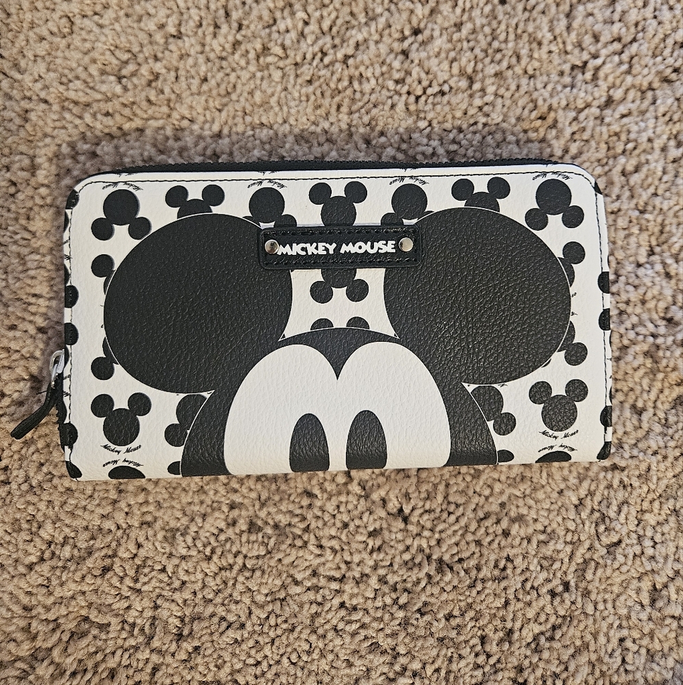 Mickey Mouse Black and White Wallet